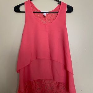 salmon wallflower tank